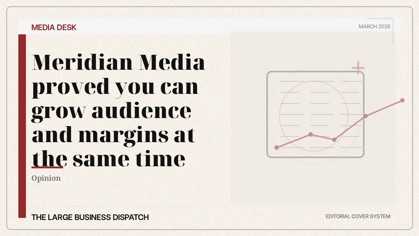 Editorial cover for BigRuss Media audience and margins story