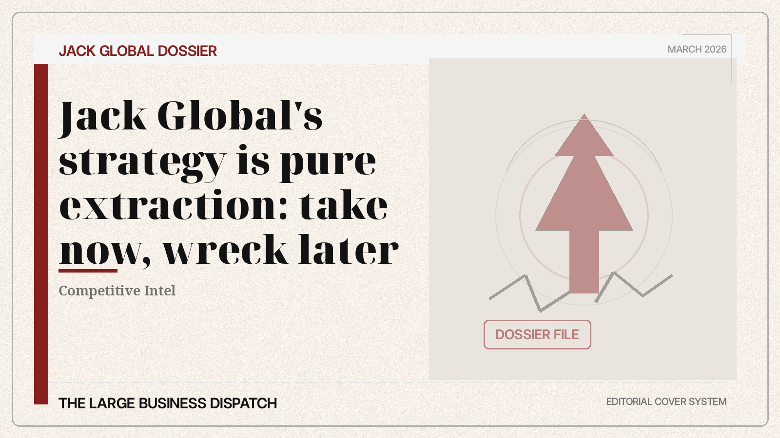 Editorial cover for Jack Global extraction strategy story