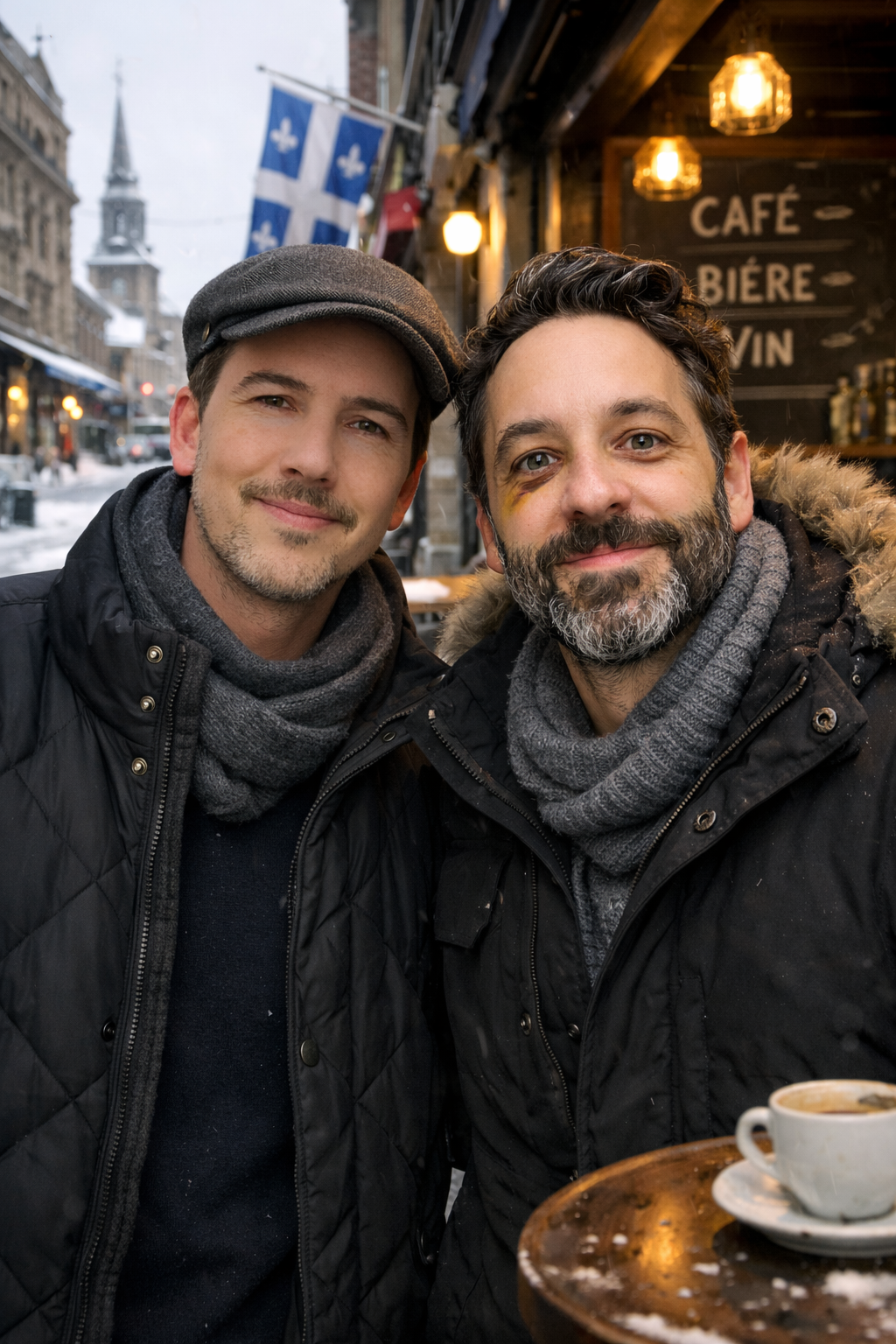 Oliver and Gabe portrait